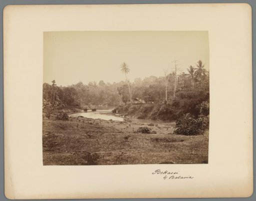 Landscape with river near Bekasi