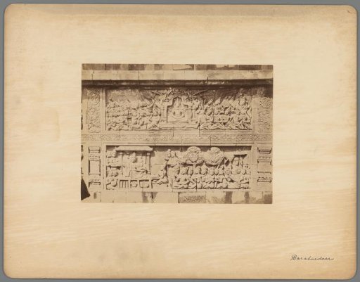 Two reliefs on the Borobudur
