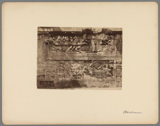 Two reliefs on the Borobudur