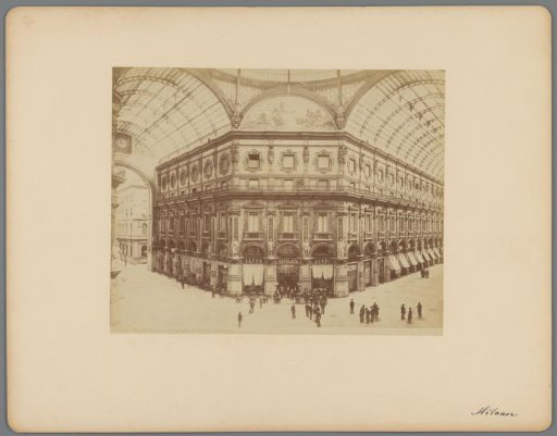 View inside the Galleria Vittorio Emanuele II, Milan