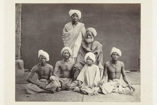 Portrait of Six Indian Men