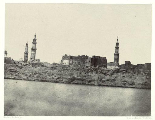 View of Girgèh after a flood, Egypt