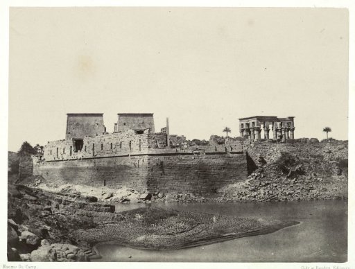 View of the south-west side of the temple complex at Philae, Egypt