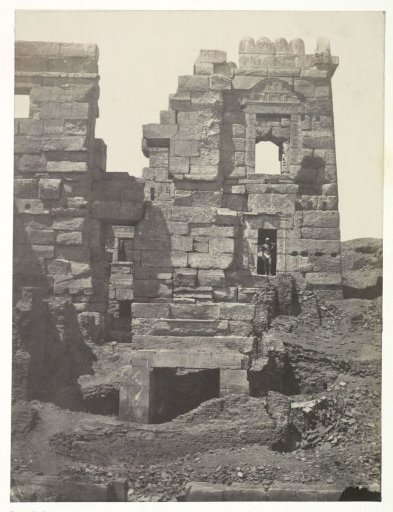 North side of the temple of Ramses III, Medinet Habu, Egypt