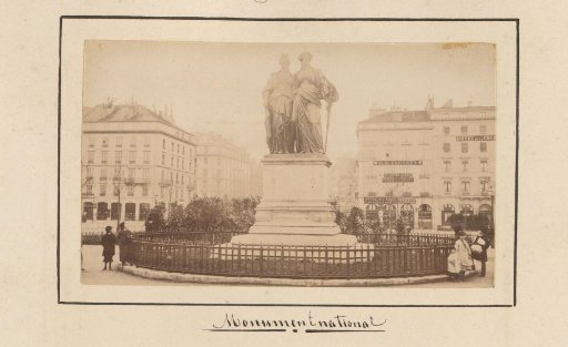 National monument in the Jardin Anglais in Geneva