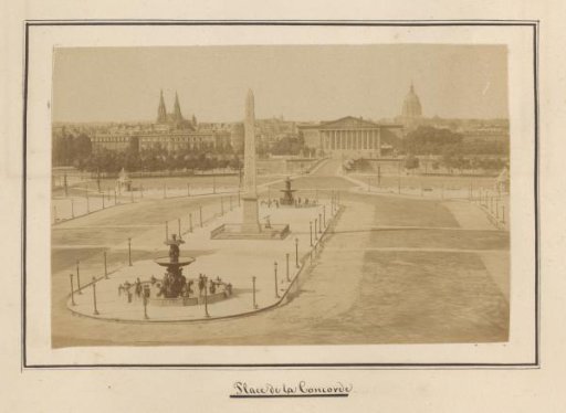 Place de la Concorde viewed towards the south, Paris
