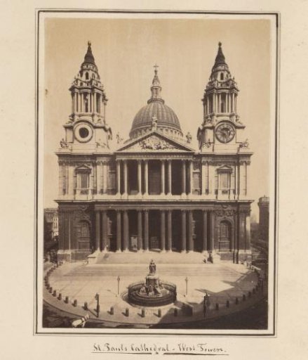 Façade of Saint Paul's Cathedral, London