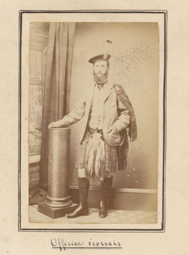 Portrait of an unknown Scottish officer