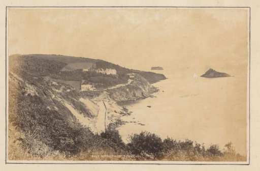 View of the bay of Meadfoot, near Torquay