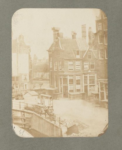 View of the corner of the Muntplein and the Reguliersbreestraat in Amsterdam from the photographer's house