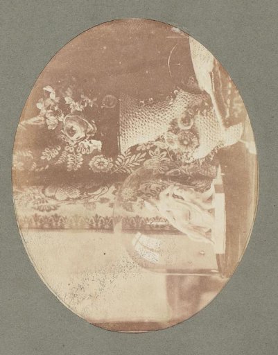 Still life with a small copy of 'Ariadne auf dem Panther' and a Meissen 'Snowball Vase'