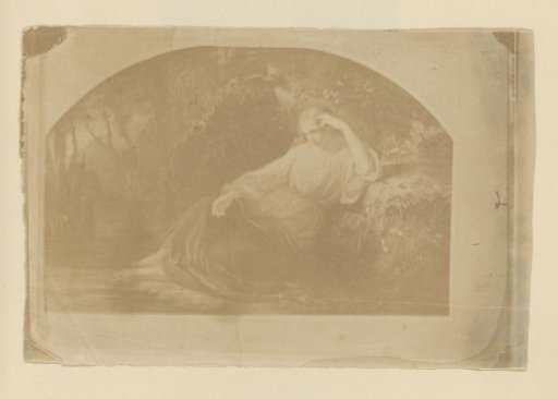 Print by C.E. Taurel after the Painting Musing by Jozef Israëls
