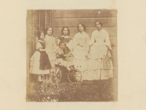 Group Portrait of the Photographer's Daughters, Son, and Friends