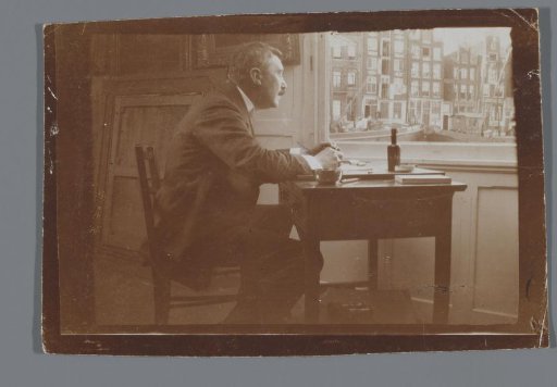 Willem Witsen at a Desk in His Boat