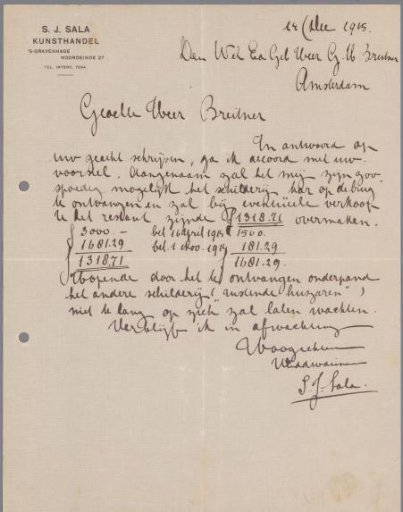 Letters to George Hendrik Breitner