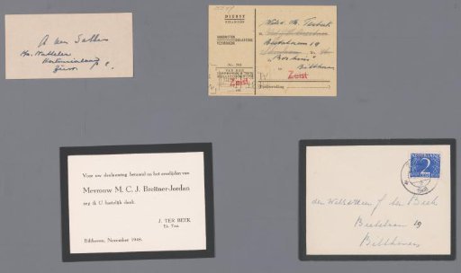 Documents, correspondence, estate inventories and lists of paintings and drawings by George Hendrik Breitner and his heirs