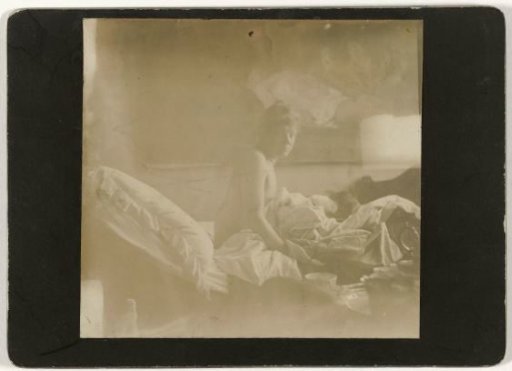 Portrait of Marie Jordan Sitting Nude on a Bed