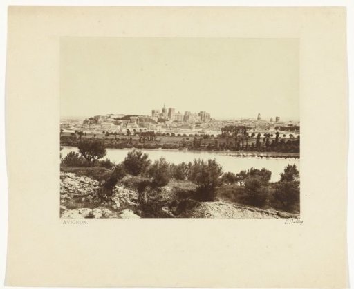 View of the Rhône along Avignon
