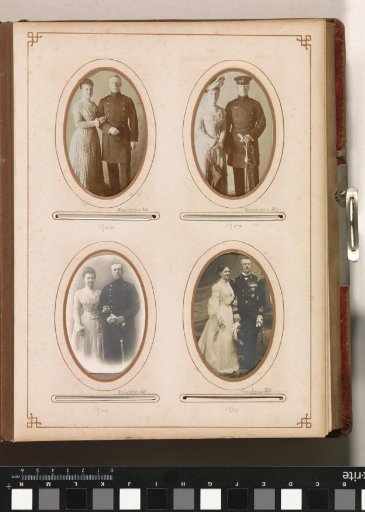 Portrait of Queen Wilhelmina and Prince Hendrik in uniform of Rear Admiral