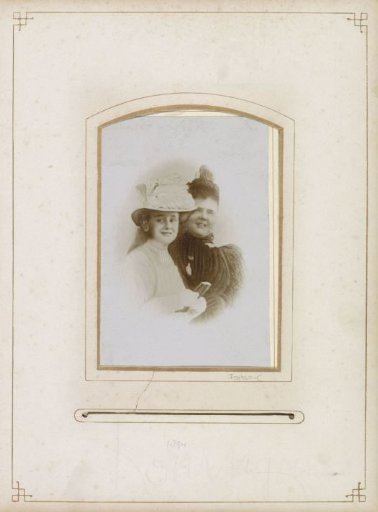 Portrait of Princess Wilhelmina and Queen-regent Emma
