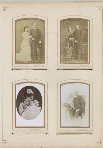 Portrait of Queen Emma with Princess Wilhelmina as a baby