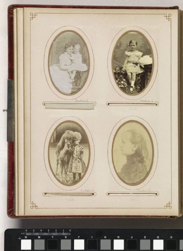 Portrait of Princess Wilhelmina as a child with a pony