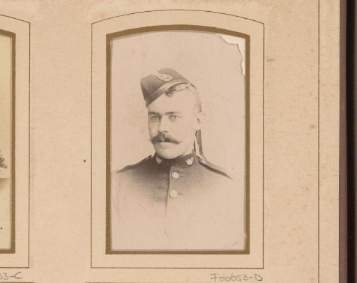 Portrait of a man in military uniform, identified as Walfrey
