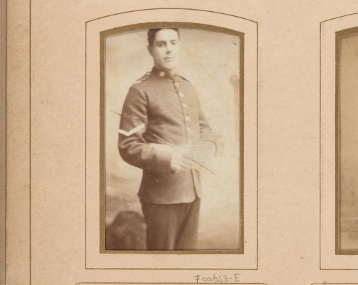 Portrait of a standing man in uniform