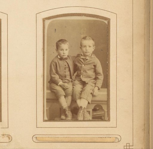 Portrait of two young boys