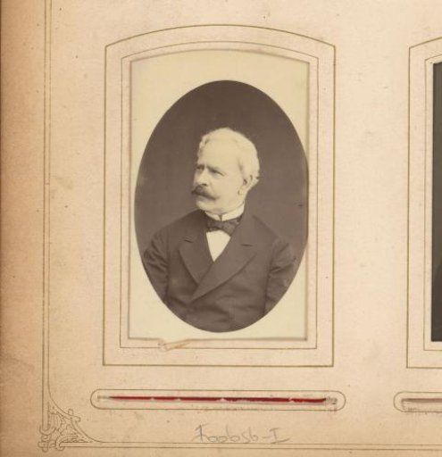 Portrait of a man with a moustache