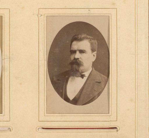 Portrait of a man with a moustache and beard
