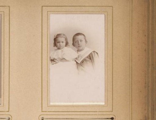 Portrait of a girl and a boy