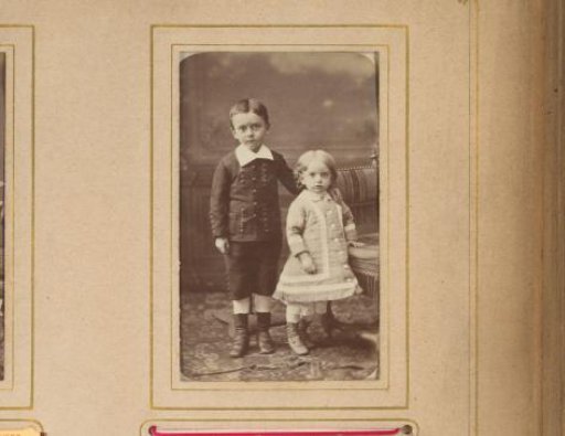 Portrait of a boy and a girl