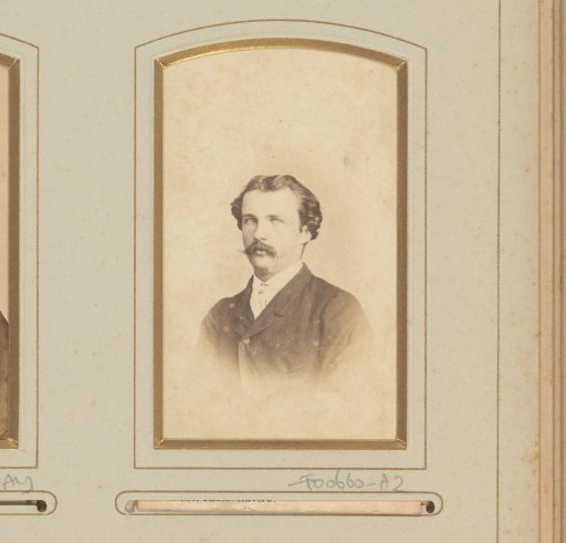 Portrait of a man with moustache
