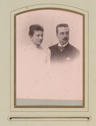 Portrait of a woman and a man