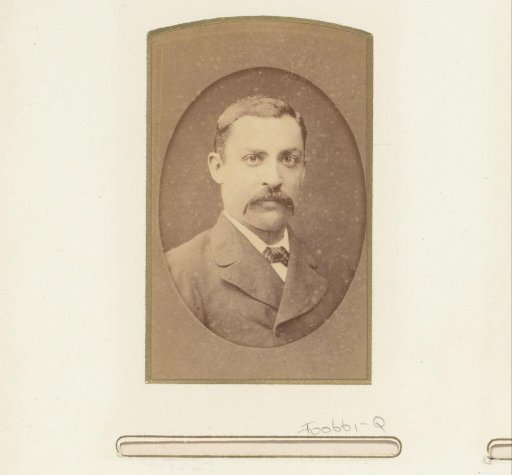 Portrait of a man with a moustache