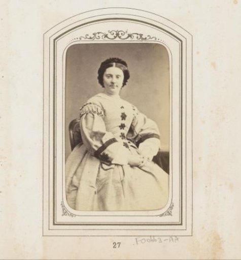 Portrait of a seated woman