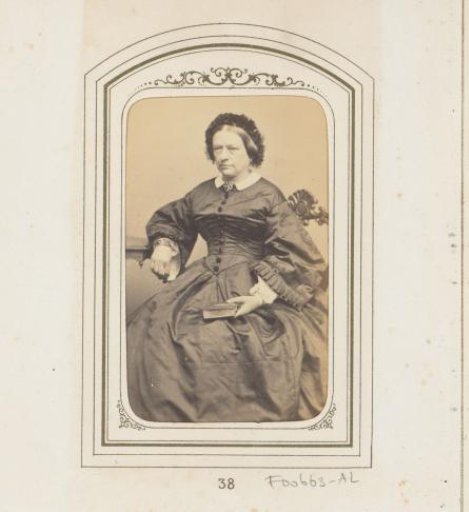 Portrait of a seated woman with a book
