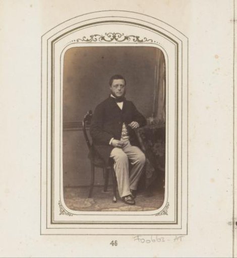 Portrait of a seated man