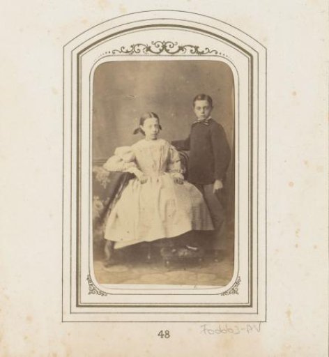 Portrait of a girl and a boy