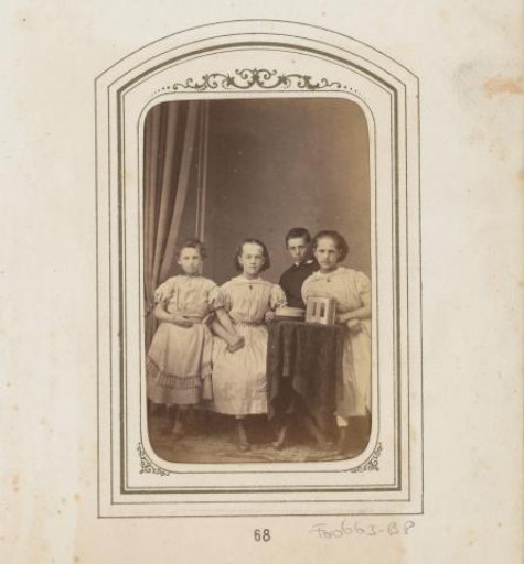 Group portrait of four children