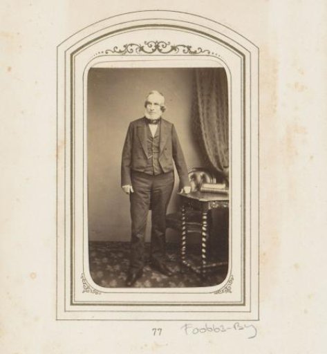 Portrait of a standing man with a beard