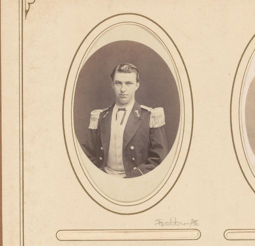 Portrait of a young man in military uniform