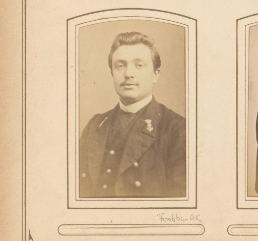 Portrait of a man with insignia on his coat
