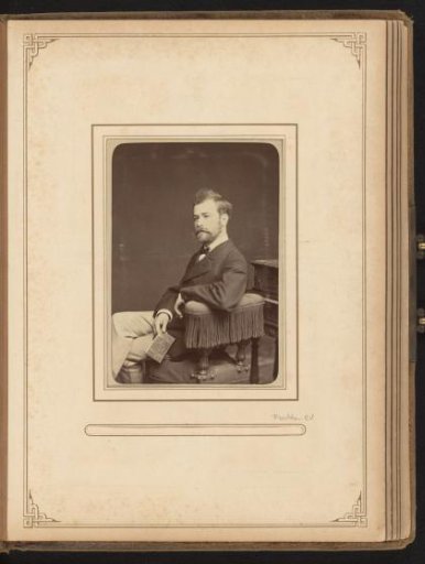 Portrait of a man with a book