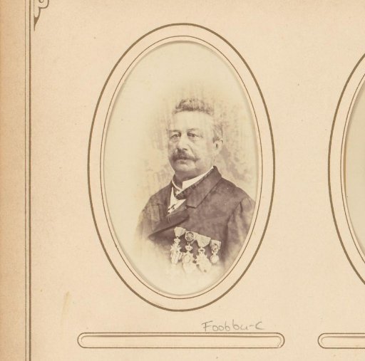 Portrait of a man with military medals on his jacket