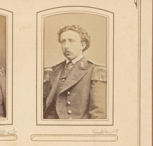 Portrait of a young man in military uniform