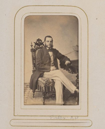 Portrait of a man at a table