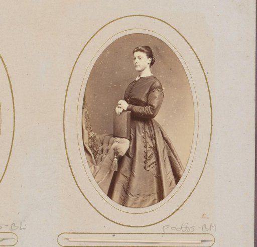 Portrait of a woman with a book
