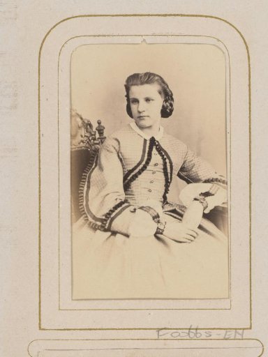 Portrait of a seated young woman